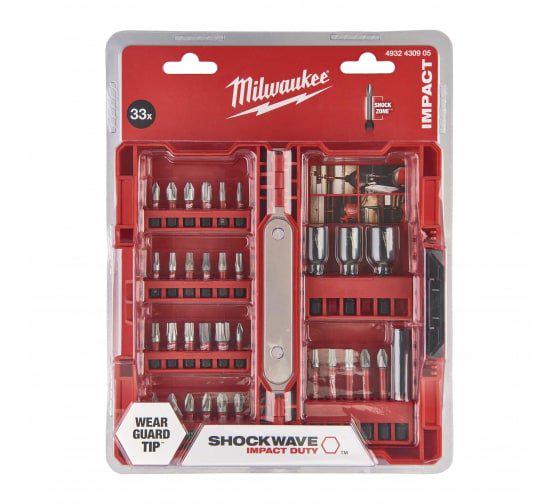 Набір біт ударных Milwaukee Shockwave 33 шт. (4932430905)