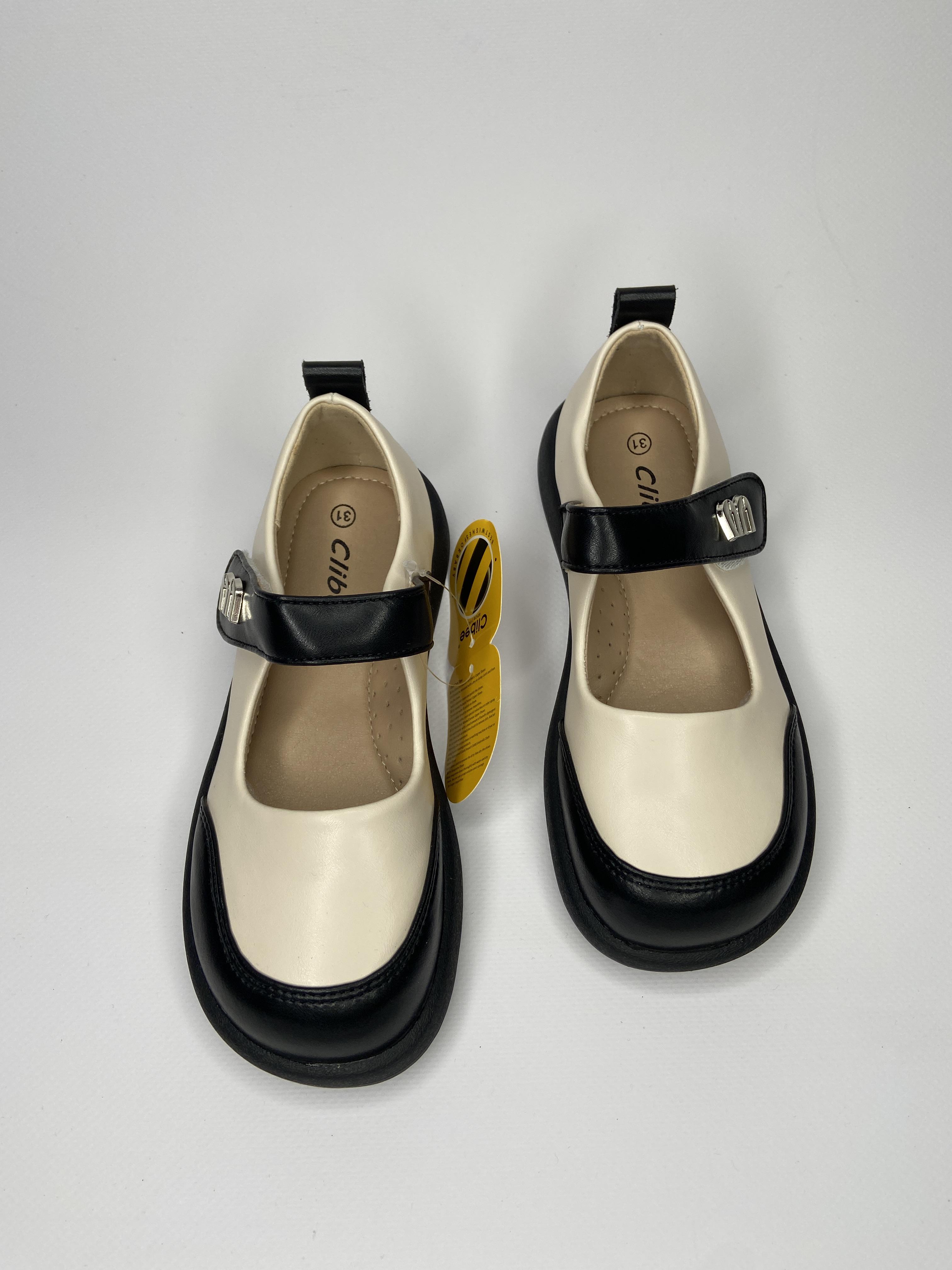 Туфлі дитячі Clibee 543211 для дівчинки р. 35 21,5 см Бежево-чорний (25272635) - фото 3 Туфлі дитячі Clibee 543211 для дівчинки р. 35 21,5 см Бежево-чорний (25272635) - фото 3