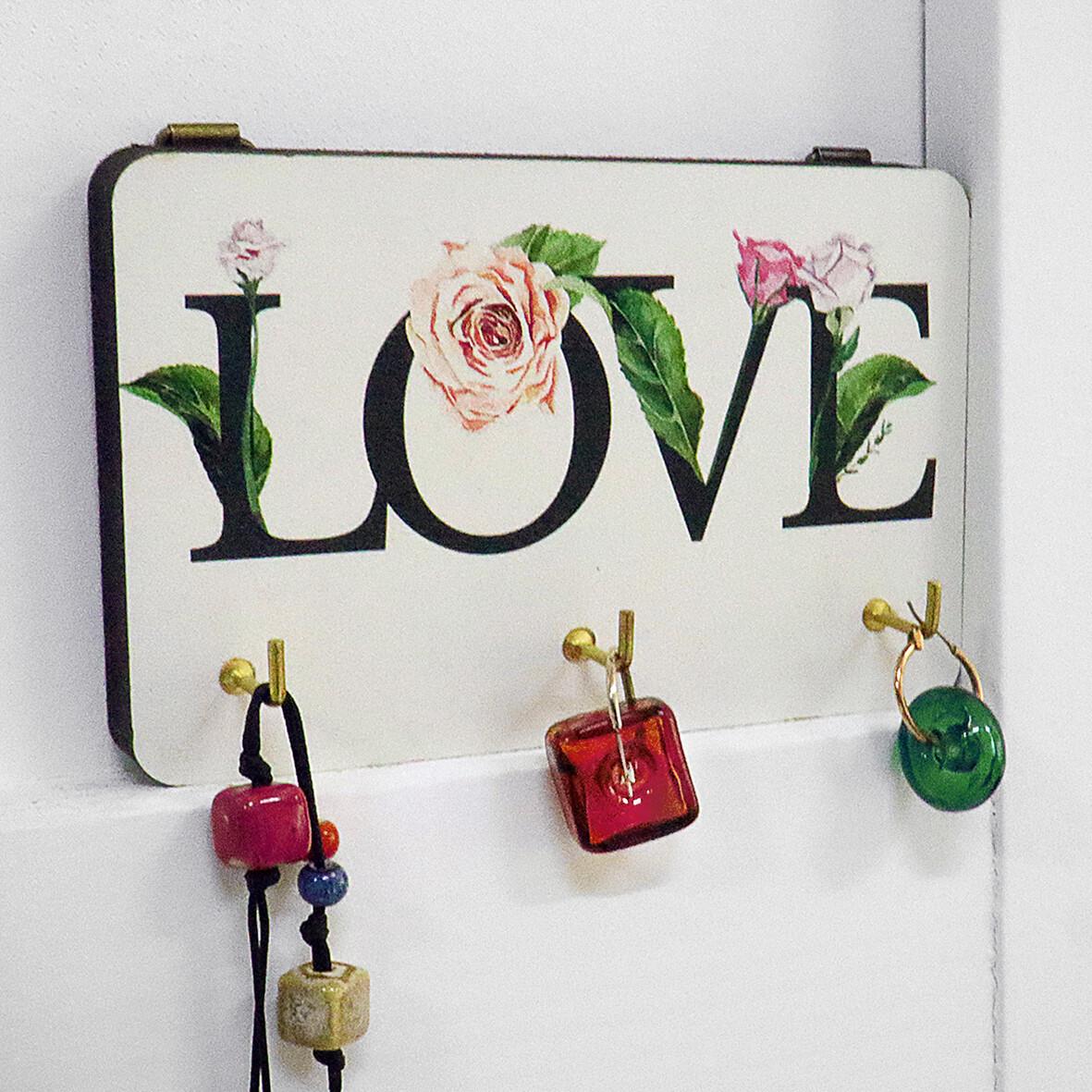 Ключница настенная Presentville "Love" 10х15 см (KEDL_21S003)