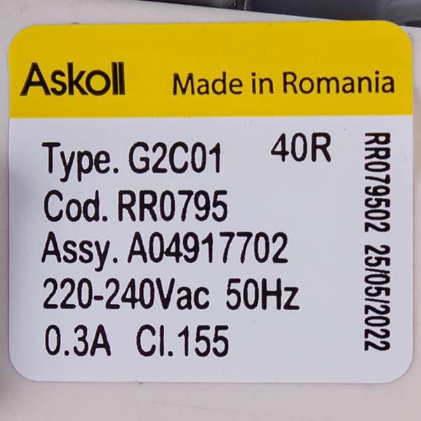 Помпа-насос RR0594 для пральної машини Electrolux/Askoll 8583792418029 30 Вт (00000035184) - фото 6