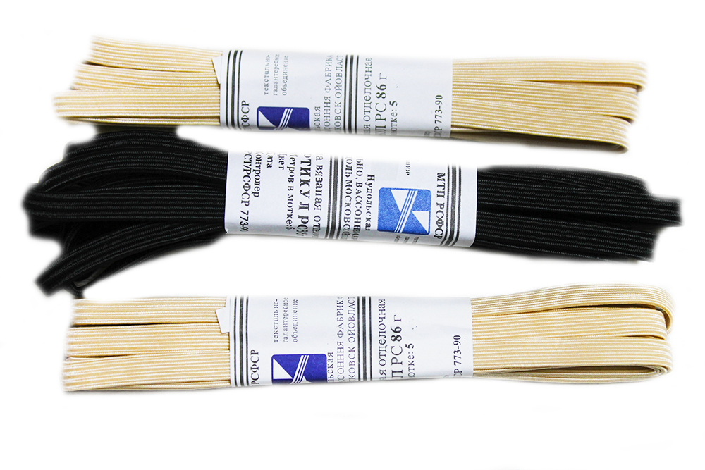 Резинка бельевая 8 мм 2,5 м Бежевый - фото 2