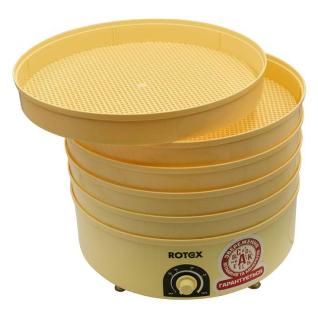 Сушарка з механічним керуванням Rotex RD620-Y електрична 20 л Жовтий (GR-04650) - фото 2 Сушарка з механічним керуванням Rotex RD620-Y електрична 20 л Жовтий (GR-04650) - фото 2