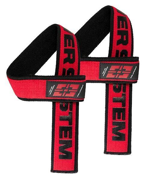 Лямки для тяги Power System PS-3401 Lifting Straps Duplex Black/Red (A-012130)