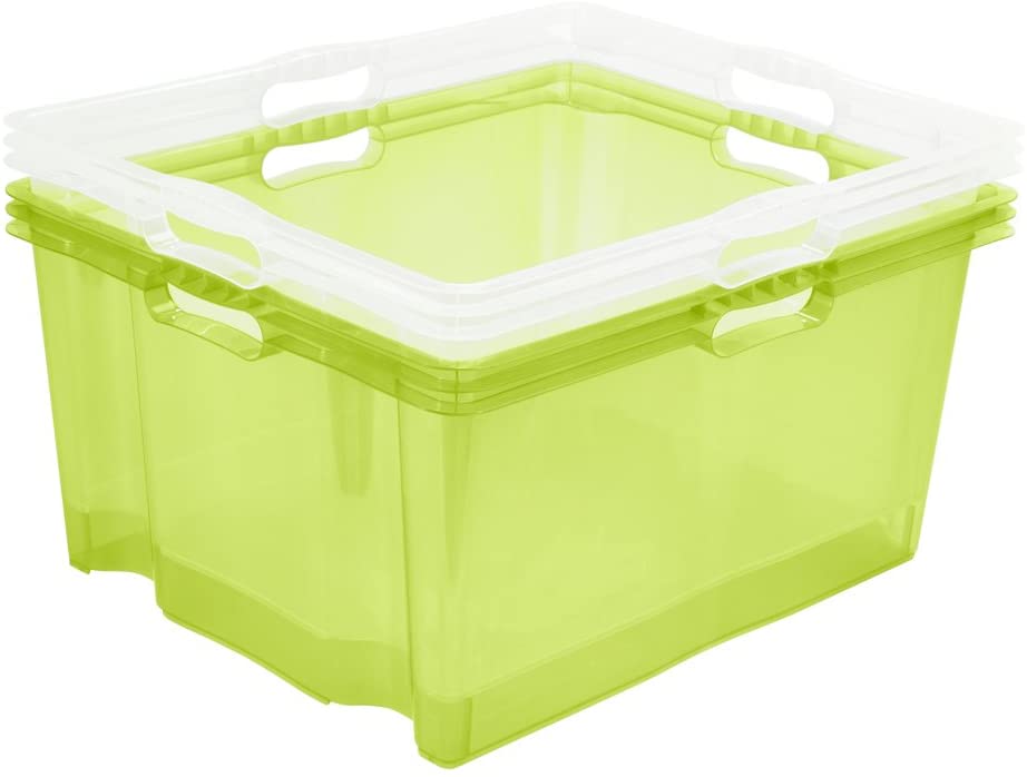 Ящик для зберігання Keeeper Franz 44 л прозорий Салатовий (Кее-0274.2) - фото 2