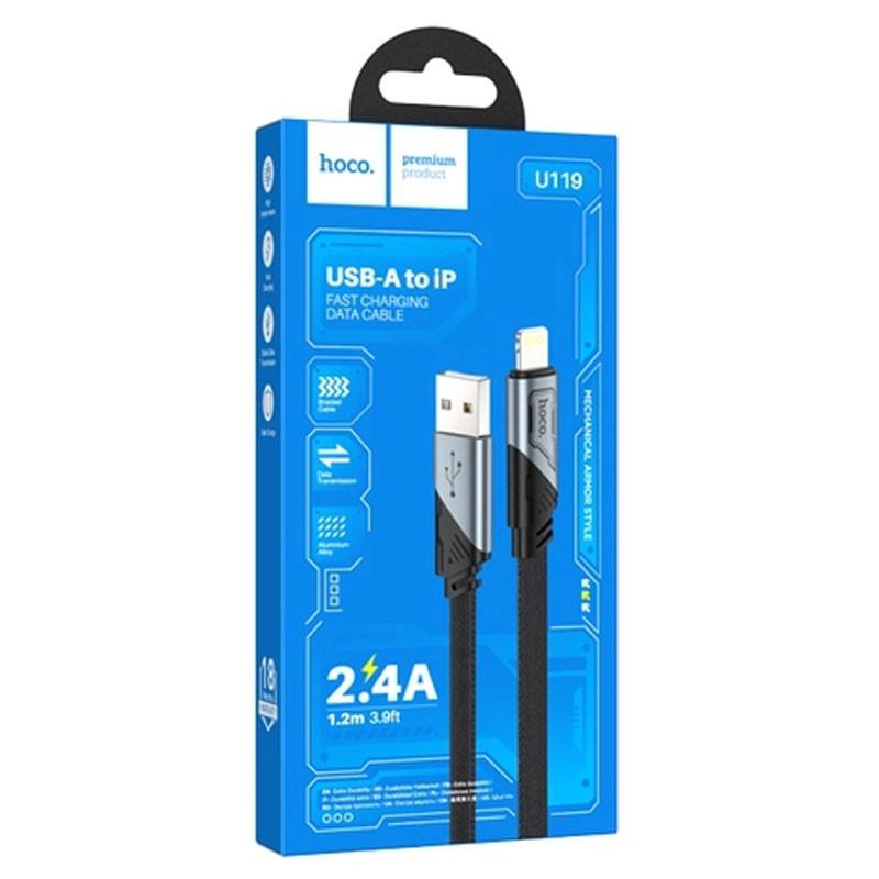 Кабель дата Hoco U119 Machine charging data USB to Lightning 1,2 м (00000066092_2) - фото 2