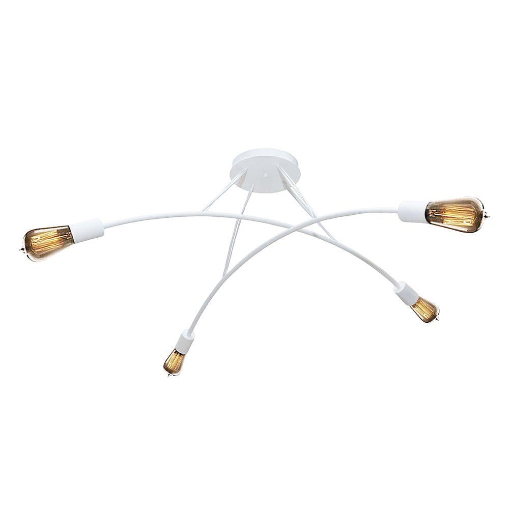 Люстра подвесная на четыре лампы MSK ELECTRIC Orion Белый (Е27 NL 9832-4 WH)