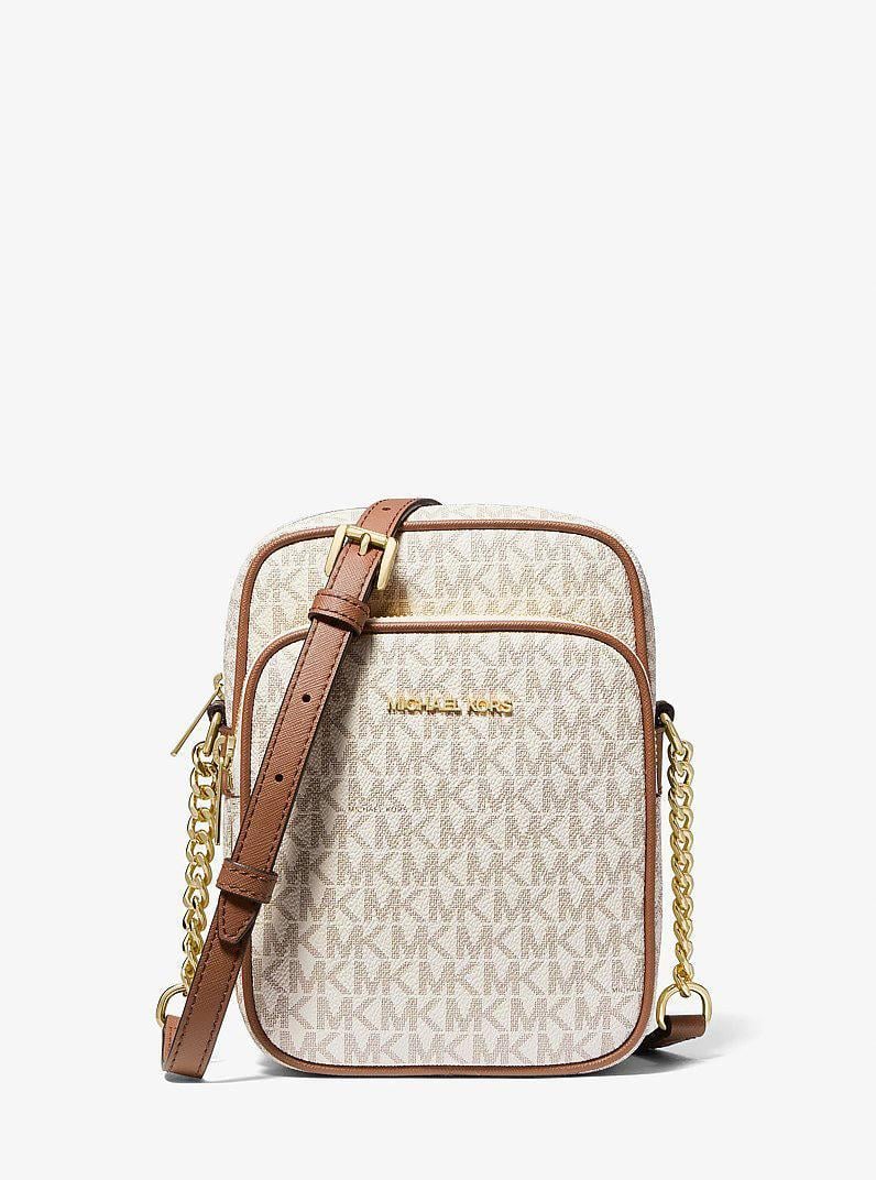 Жіноча сумка Michael Kors Jet Set Travel Medium Logo Crossbody Bag 35F1GTVC2B Vanilla (38427306)