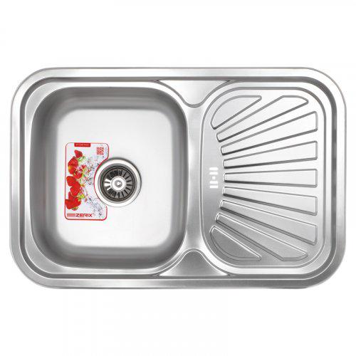 Мойка кухонная Zerix Z7549-08-180E Satin (ZX1606)
