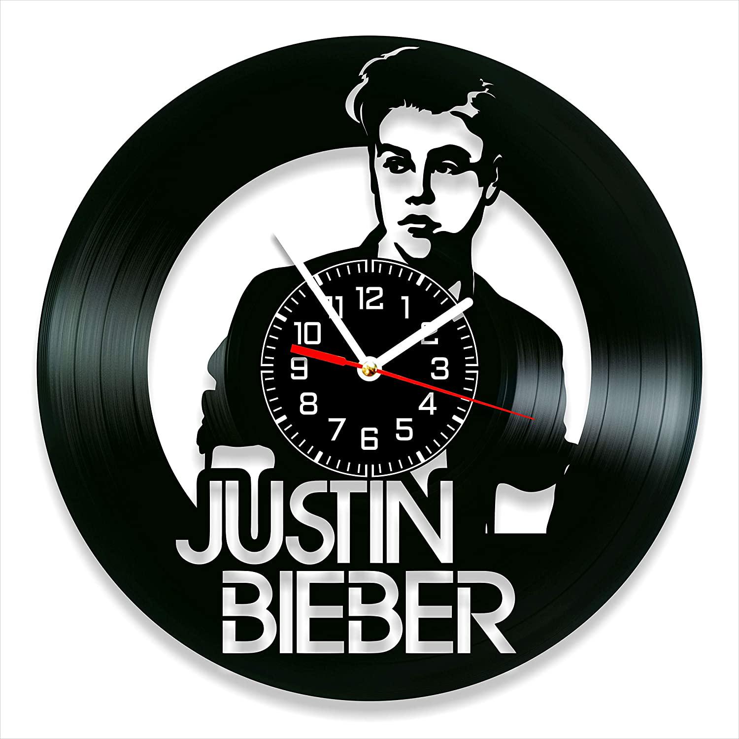 Часы настенные Justin Bieber 2098 из виниловой пластинки
