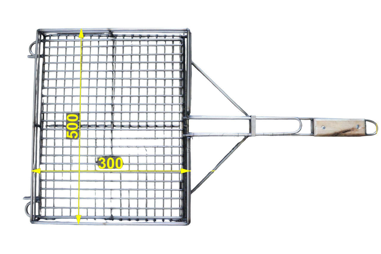 Решітка для гриля і барбекю розбірна з 1-ю ручкою - фото 3