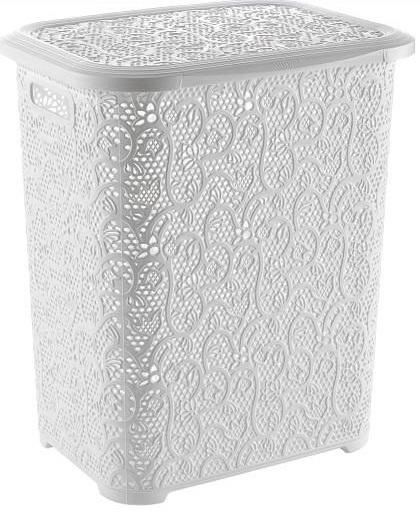 Корзина для белья Tuffex Lace TP-8006 45 л Белый (2066)