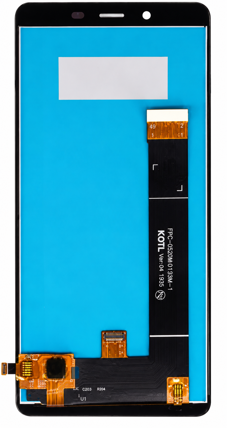 Дисплейный модуль с сенсорным экраном для смартфона Nokia 1 Plus Black (4828711)