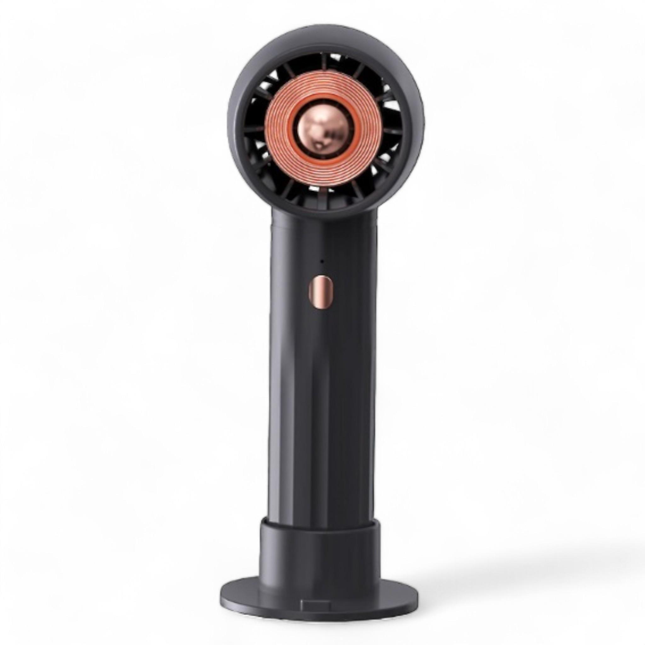 Вентилятор портативный Mini Fan Turbo 01-3330 USB 1200 mAh Black (В_01/3330Black)