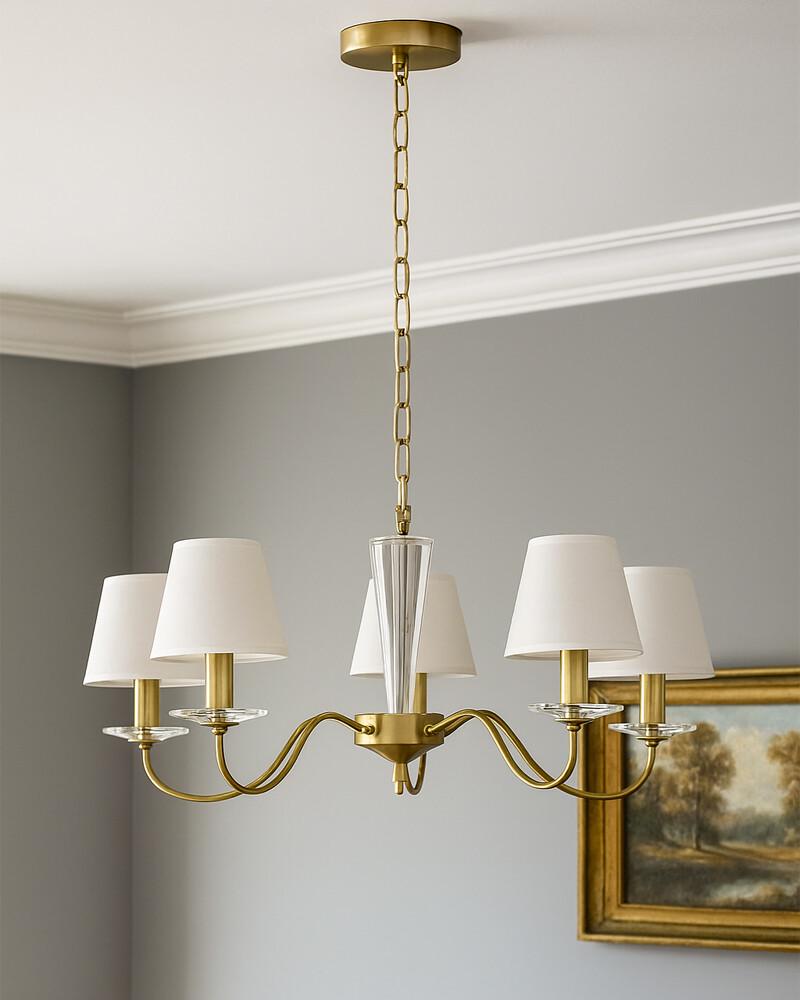 Люстра Edlin PL321167-5 Moren E14 5x12W IP20 Латунний (28107611) - фото 2