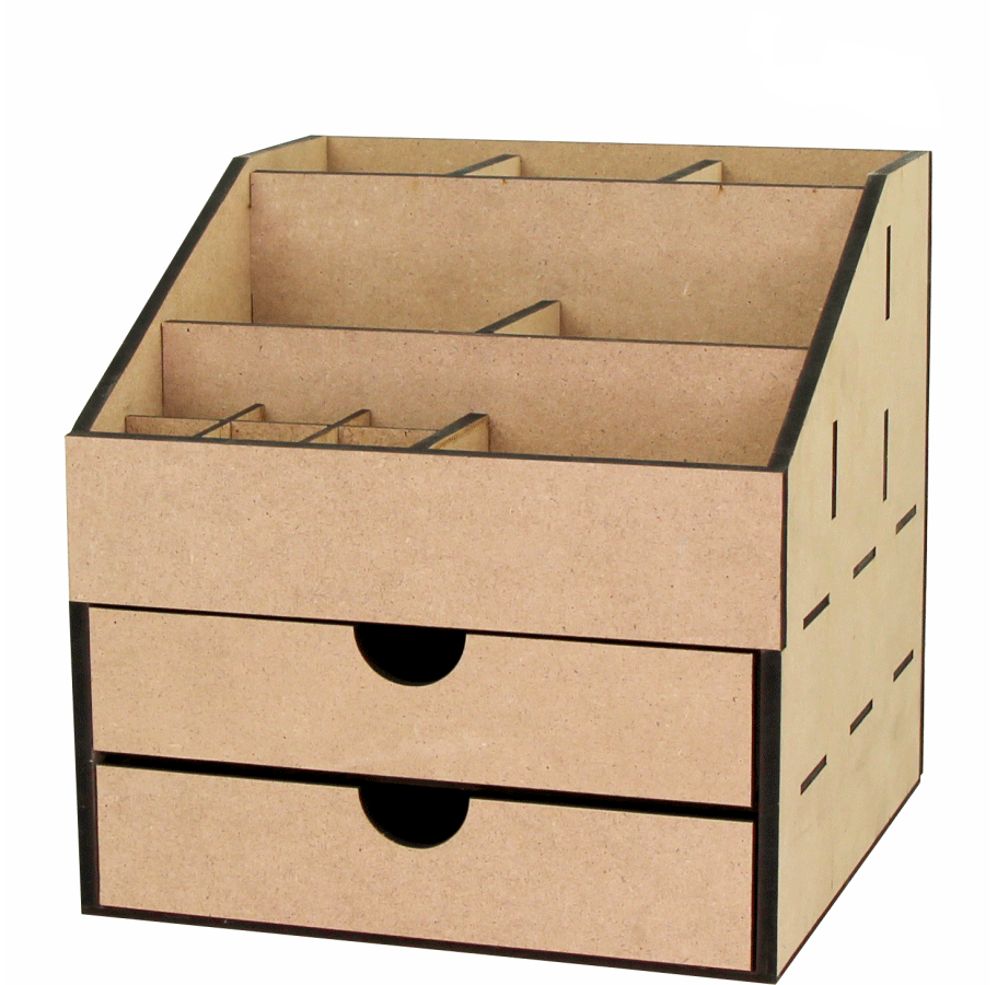 Декоративний комод-органайзер Rosa Talent 2 шухляди МДФ 22,5х22,5х22,5 см (4823098524953)