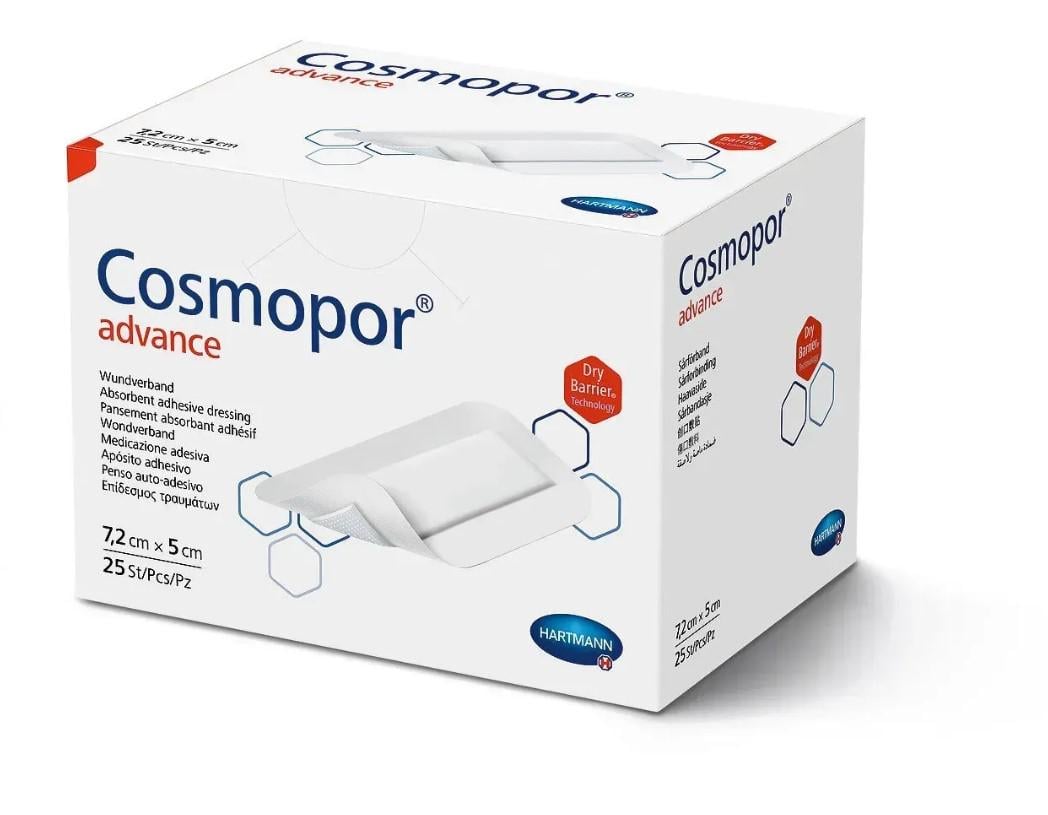 Повязка пластырная Cosmopor advance Космопор адванс 7,2х5 см