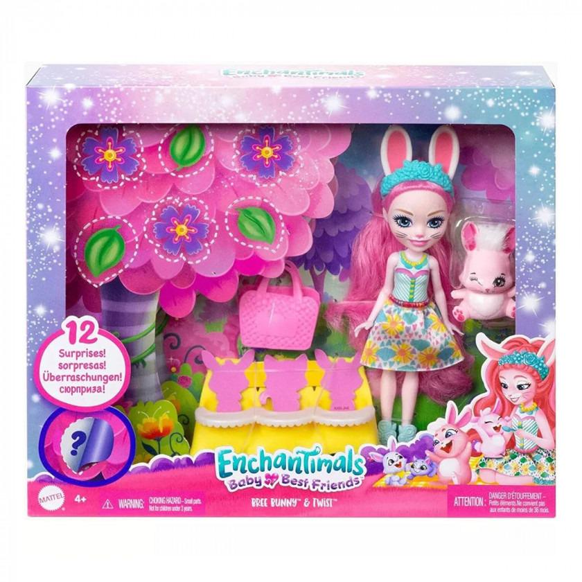 Лялька Кролик Брі та Твіст серії друзі-малята Enchantimals (HLK85)