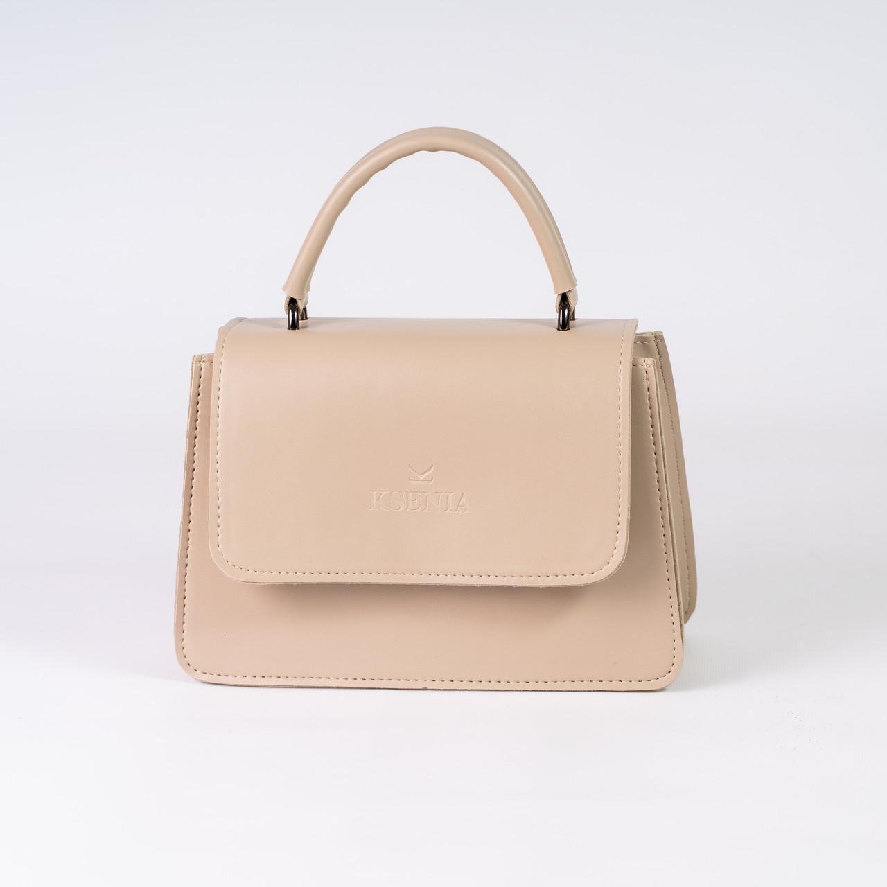 Сумка жіноча крос-боді XENIA № 08-24 Бежевий - фото 1 Сумка жіноча крос-боді XENIA № 08-24 Бежевий - фото 1