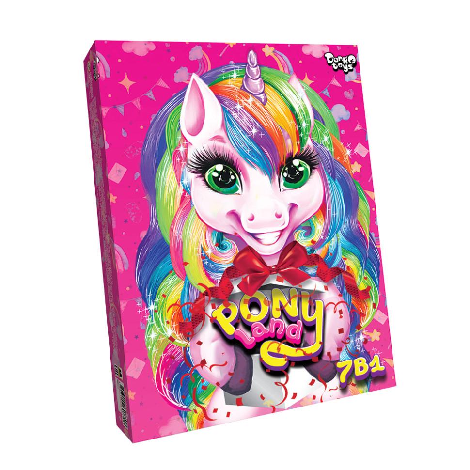 Дитячий ігровий набір Pony Land PL-01-01U 7в1 для креативної творчості (26112662)