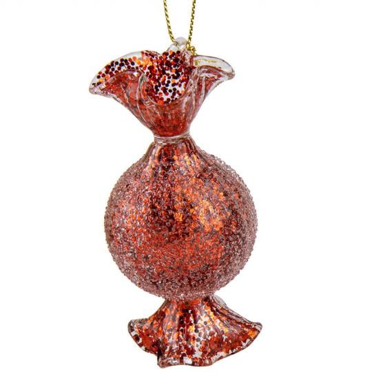 Елочная игрушка Ириска 8 см (6017-142)