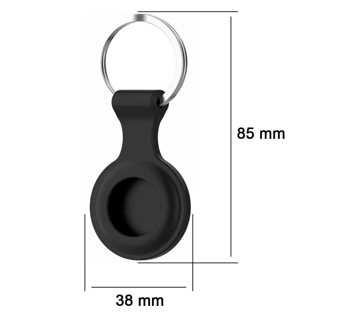 Чехол-брелок силиконовый Primo SS2 для метки трекера Apple AirTag Black (2558168636) - фото 3 Чехол-брелок силиконовый Primo SS2 для метки трекера Apple AirTag Black (2558168636) - фото 3