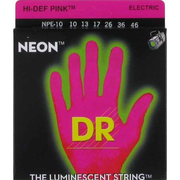 Струни для електрогітари DR NPE-10 NEON Hi-Def 10-46 Medium