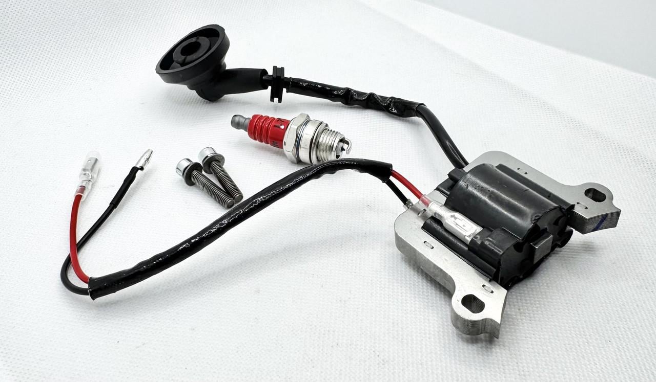 Комплект катушка зажигания свеча болтый для мотокосы 43 см3/52 см3 (2568039312) Комплект катушка зажигания свеча болтый для мотокосы 43 см3/52 см3 (2568039312)