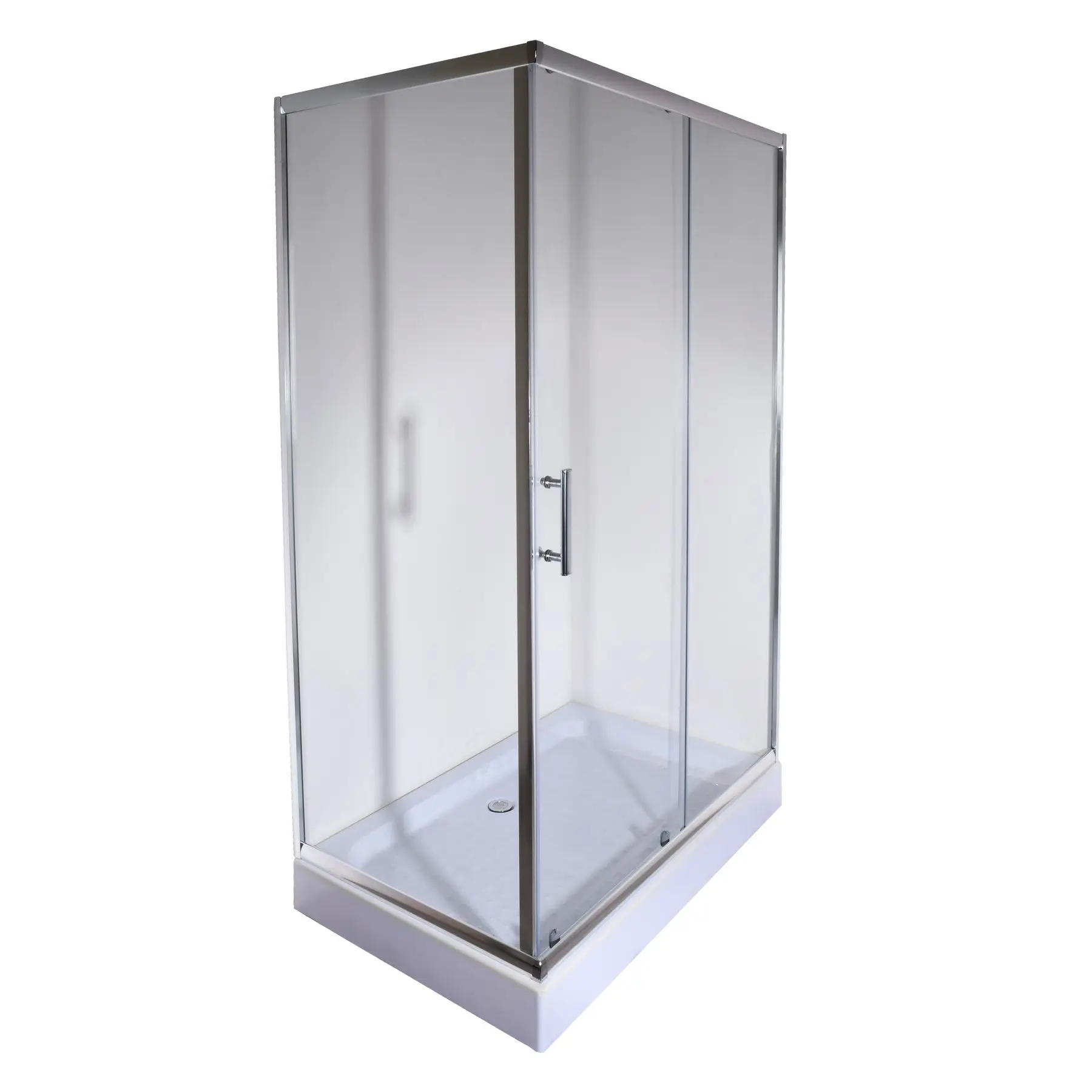 Душевая кабина MIXXUS HARD SCT01-100x80x198-TR прямоугольное стекло 5 мм с подонном 100x80 см Хром (OL-MI6908) - фото 3 Душевая кабина MIXXUS HARD SCT01-100x80x198-TR прямоугольное стекло 5 мм с подонном 100x80 см Хром (OL-MI6908) - фото 3