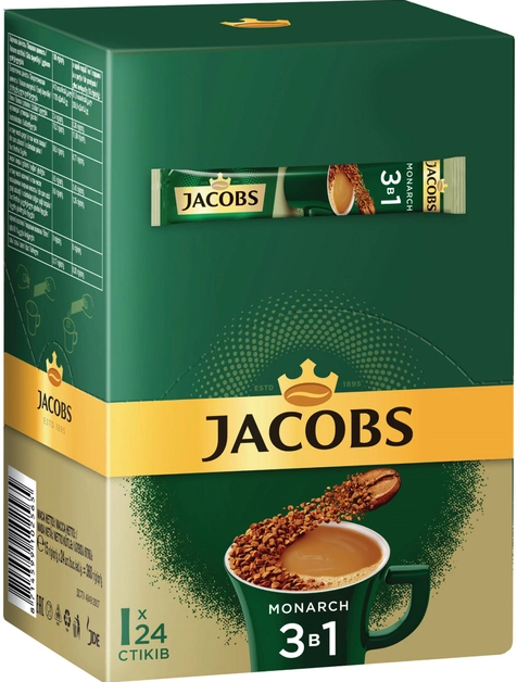 Напиток кофейный растворимый Jacobs Monarch 24 шт