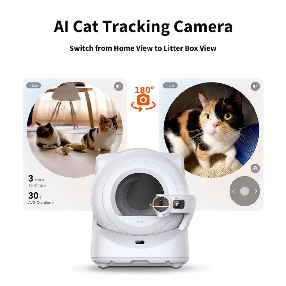 Лоток для кошек смарт автоматический PETKIT Purobot Ultra with Camera 75 л White (P9903) - фото 7 Лоток для кошек смарт автоматический PETKIT Purobot Ultra with Camera 75 л White (P9903) - фото 7
