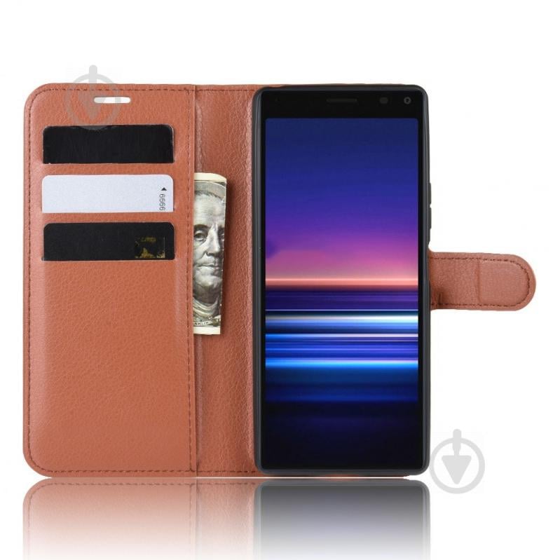 Чехол-книжка Litchie Wallet для Sony Xperia 8 / Xperia 20 Brown (hub_ehJf52136) - фото 5