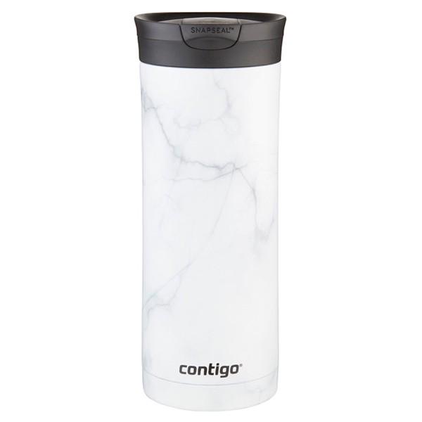 Термокружка Contigo Huron Couture Snapseal 591 мл White Marble (2081778)