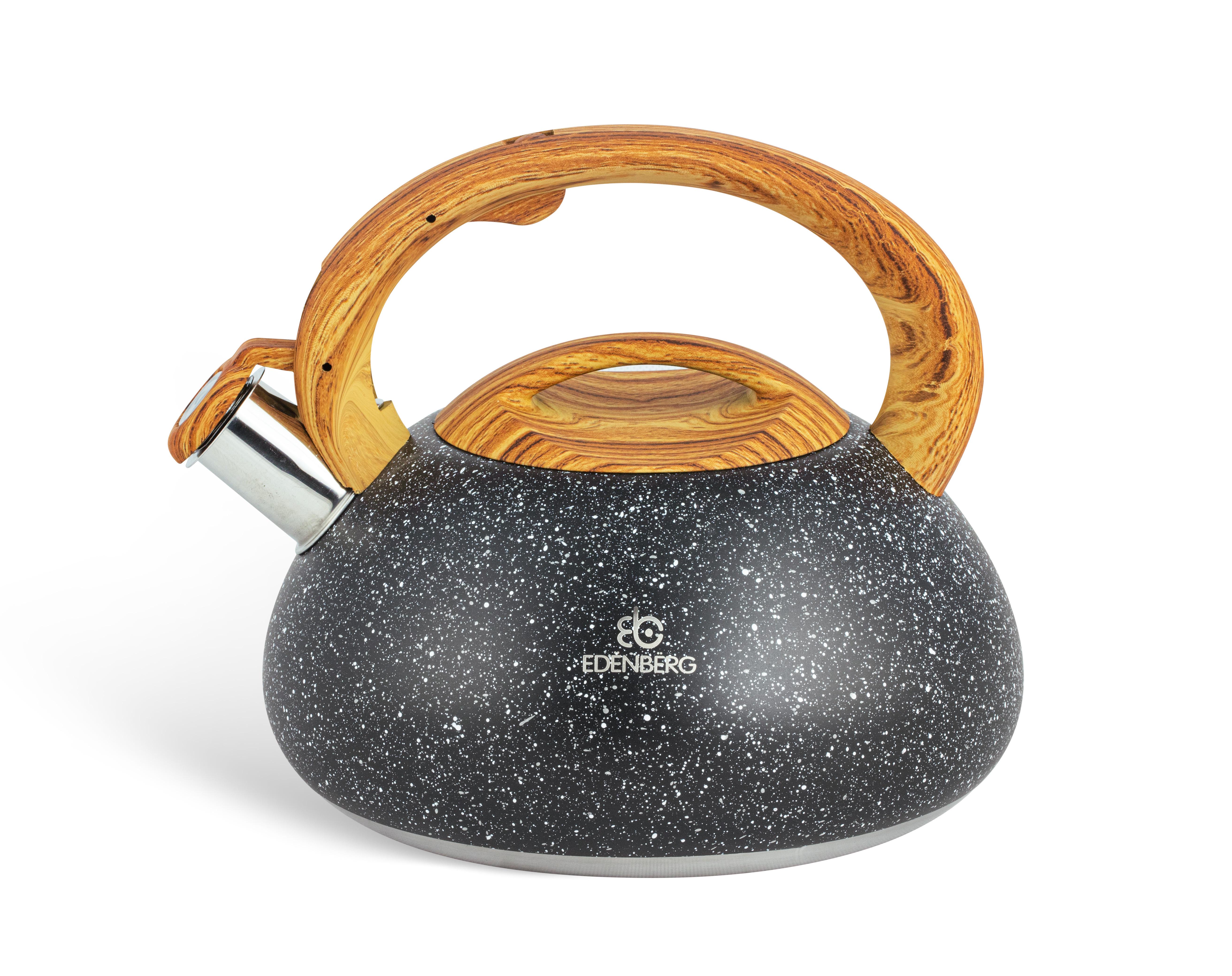 Чайник Edenberg со свистком из нержавеющей стали 3 л (EB-8802-black) Чайник Edenberg со свистком из нержавеющей стали 3 л (EB-8802-black)