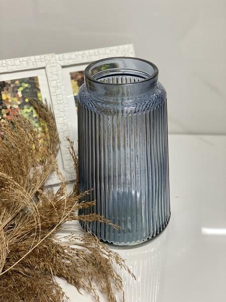 Ваза стеклянная Viva NORDIC 20 см Серый (6841690)