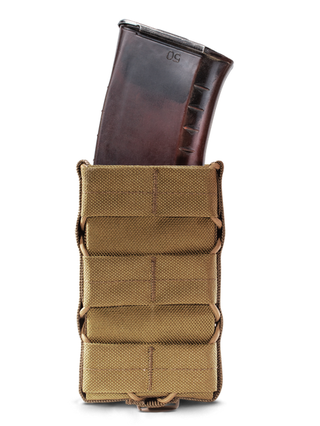Підсумок Cordura 500D під магазин АК оперативний з пластиковими вставками Койот - фото 4