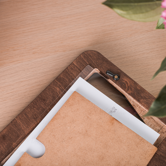 Фоторамка дерев'яна The Frame Depot Гірські вершини під персоналізацію Коричневий (mountain_8x10_vertical-2) - фото 4