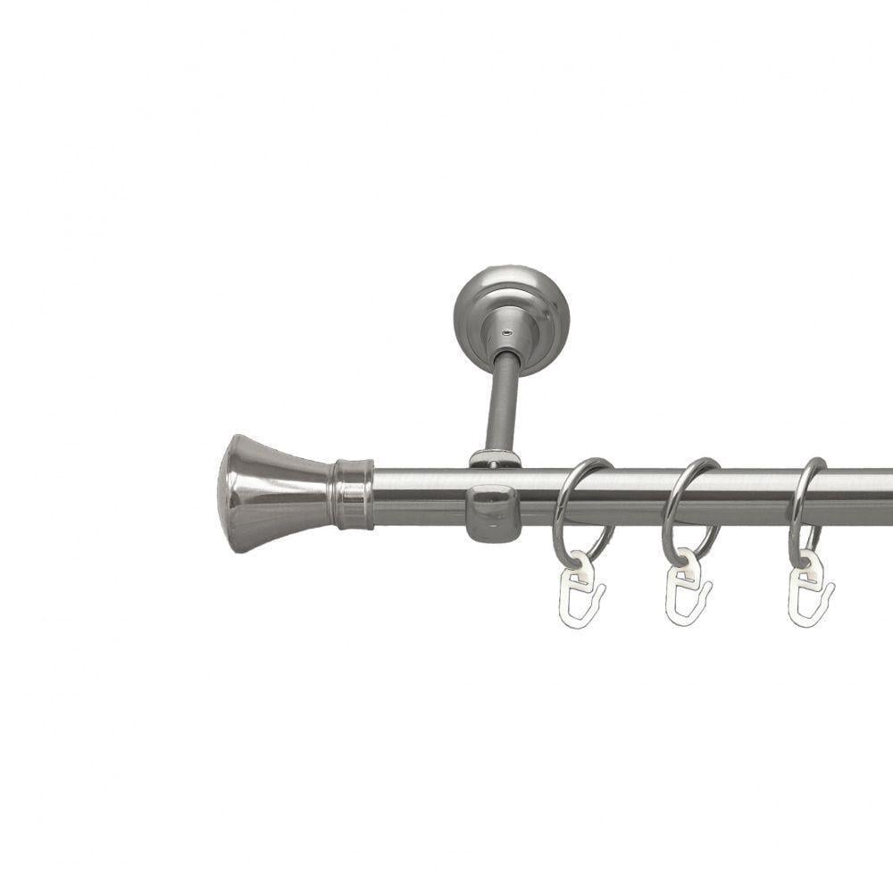 Карниз Orvit Люксор однорядный гладкий 200 см Нержавеющая сталь (00-00015967)