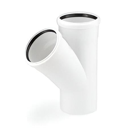 Тройник REHAU Raupiano PLUS 90х90 мм 45° (UIN-123294001)