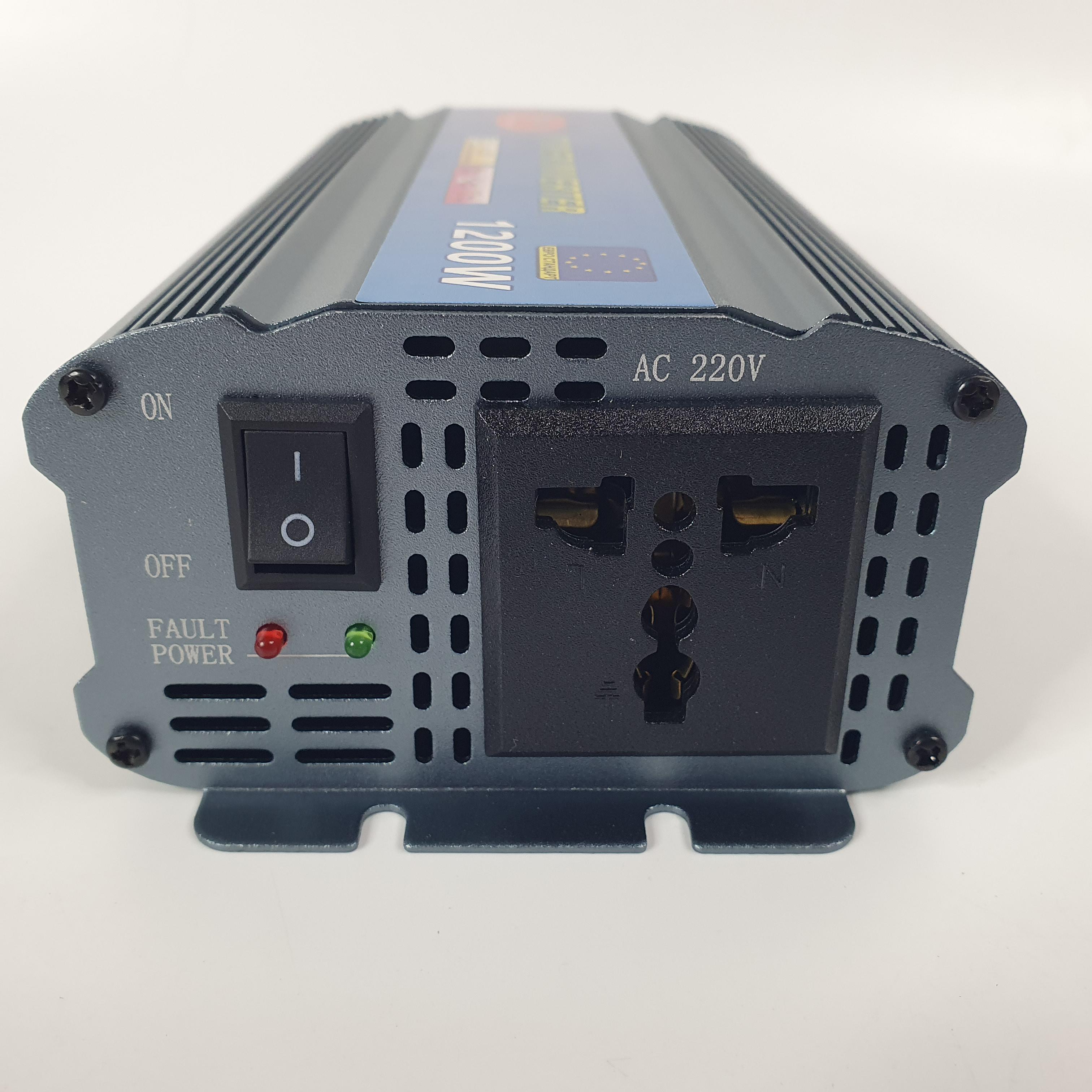 Перетворювач напруги Wimpex Inverter із частотою 50 Гц 1200W 12V-220V (WX-1200V) - фото 4