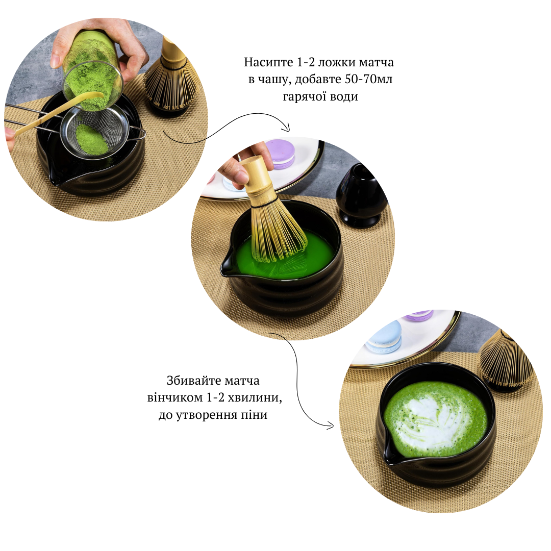 Набор аксессуаров для приготовления матчи 5 предметов Black (2508624667) - фото 4