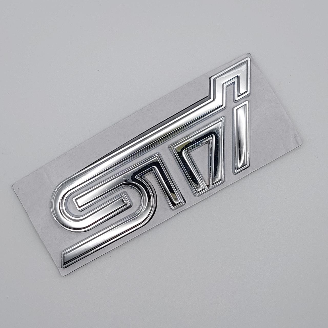 Эмблема STI на заднюю часть Subaru металл Хром глянцевый (1833845960)