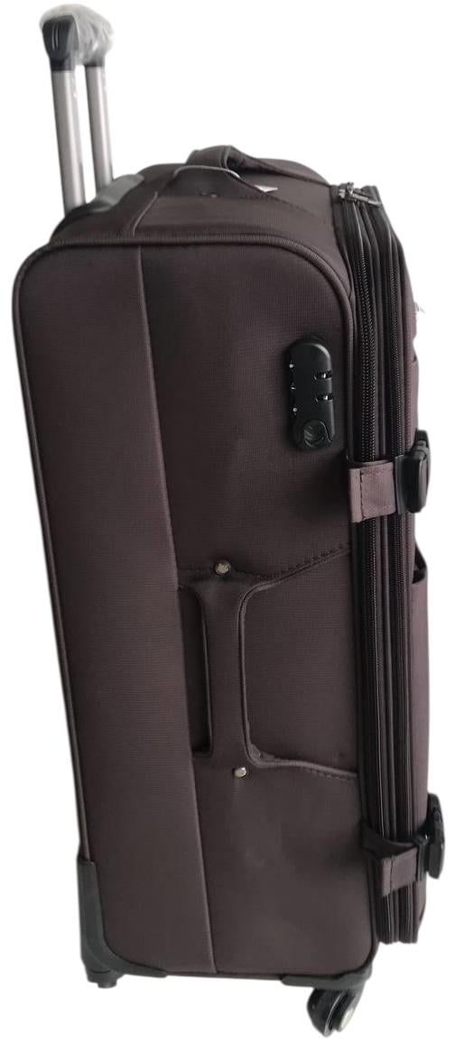 Чемодан гигант на 4-х колесах и регулировкой размера Коричневый (817) - фото 2