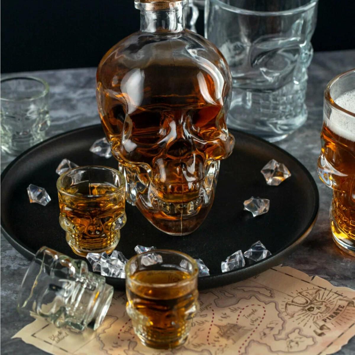 Набор графин с рюмками KITUA Череп 7 предметов - фото 3