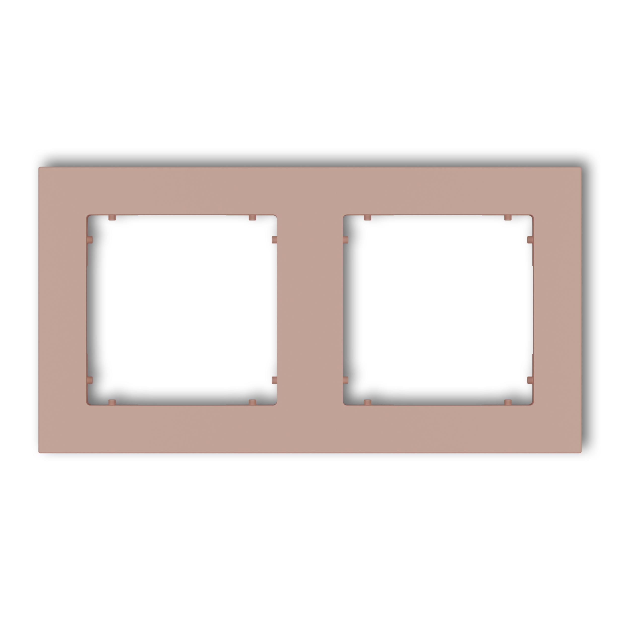 Рамка двойная универсальная Karlik Mini Лососевая (62MR-2)