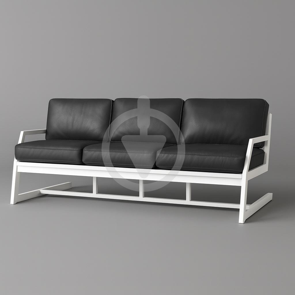 Диван металевий AVVS tech Атлас вуличний лофт екошкіра з підлокотниками 206 см Сірий/Білий (30222818) - фото 1 Диван металевий AVVS tech Атлас вуличний лофт екошкіра з підлокотниками 206 см Сірий/Білий (30222818) - фото 1