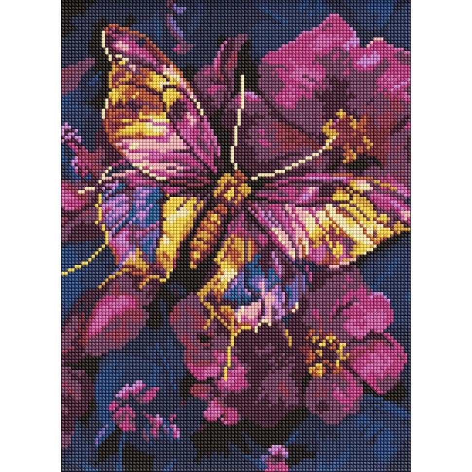 Алмазна мозаїка Ideyka Золотий метелик AMO8161 30x40 см (RLT55893)