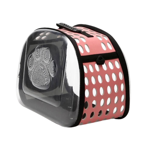 Сумка переноска для грызунов и небольших животных до 2 кг 35х20 см Розовый