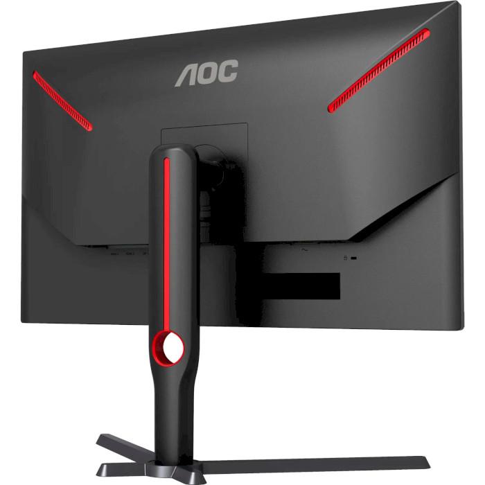 Монитор AOC IPS 3840x2160 160 Гц Pivot 27" Black-Red (U27G3X/BK) - фото 9