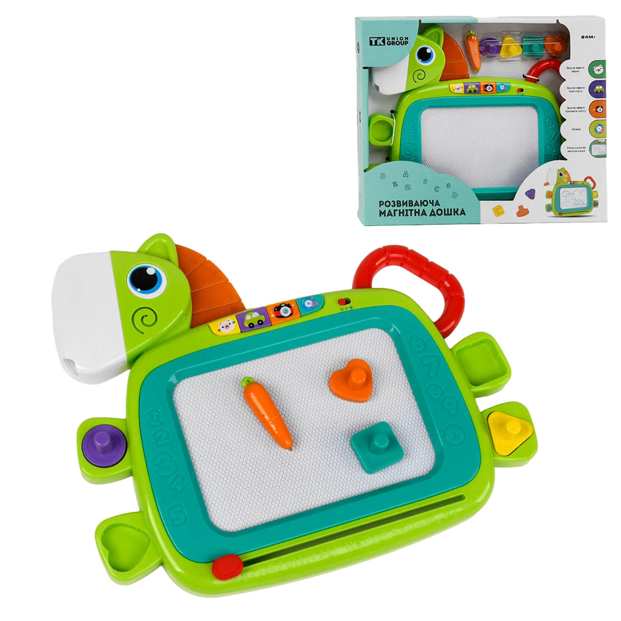 Дошка для малювання TK Union Group світло/звук/штампи Green (112940) - фото 2 Дошка для малювання TK Union Group світло/звук/штампи Green (112940) - фото 2
