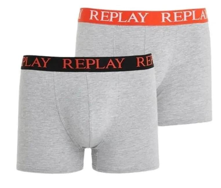 Трусы боксеры мужские анатомические Replay 2 шт. M Серый/Черный/Оранжевый (76425765) - фото 1 Трусы боксеры мужские анатомические Replay 2 шт. M Серый/Черный/Оранжевый (76425765) - фото 1
